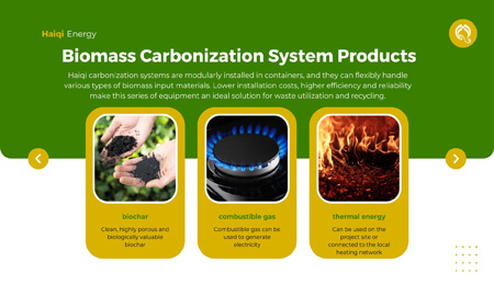 biochar, biomass carbonization,  waste to energy