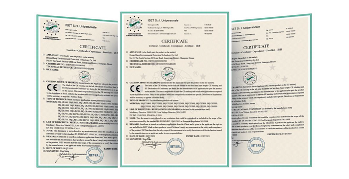 Haiqi CE Certification