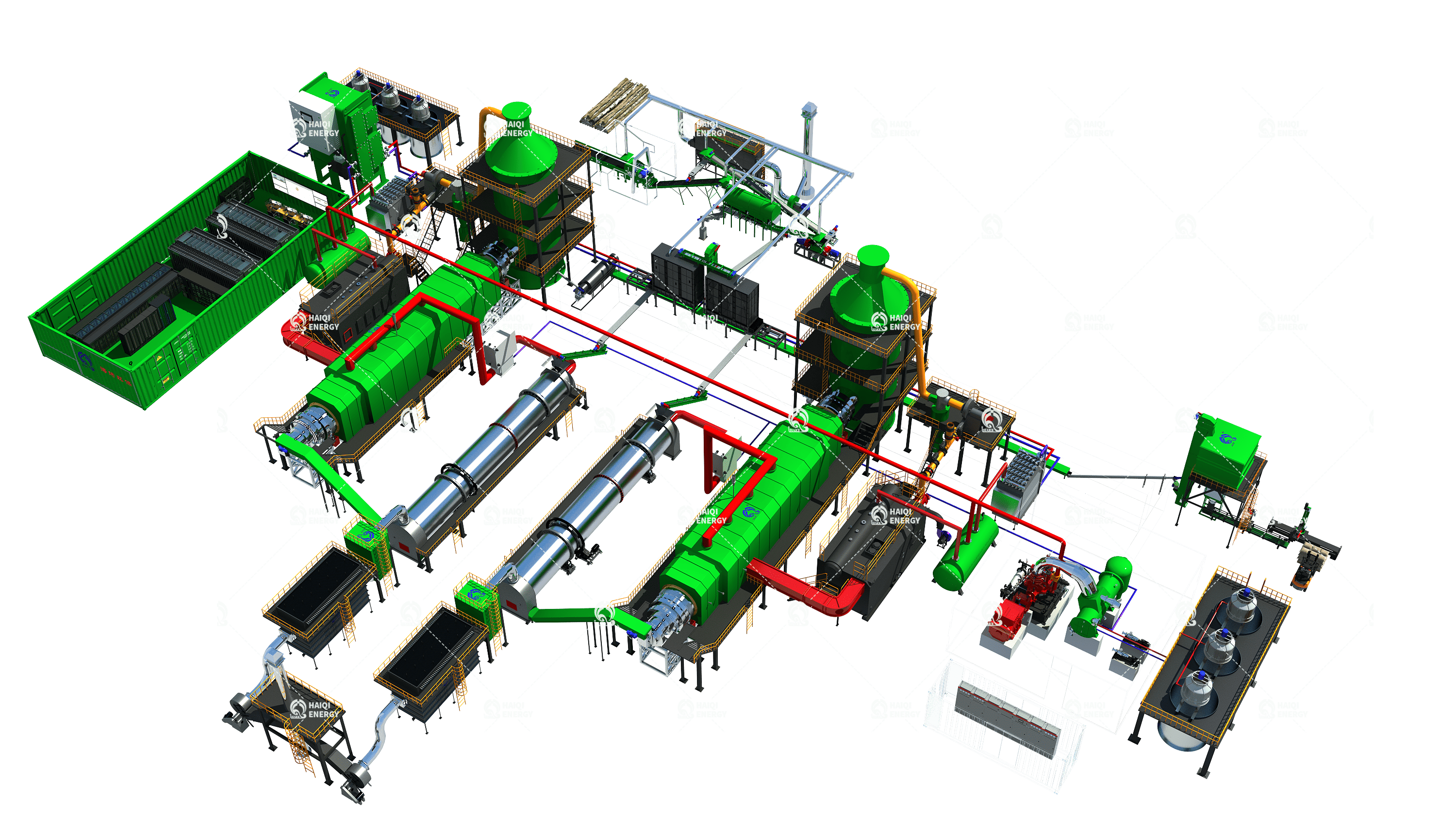 Biomass Pyrolysis Power Generation for Data Centers - Negative Emissions Solution